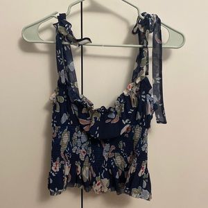 Wilfred ballad camisole navy floral